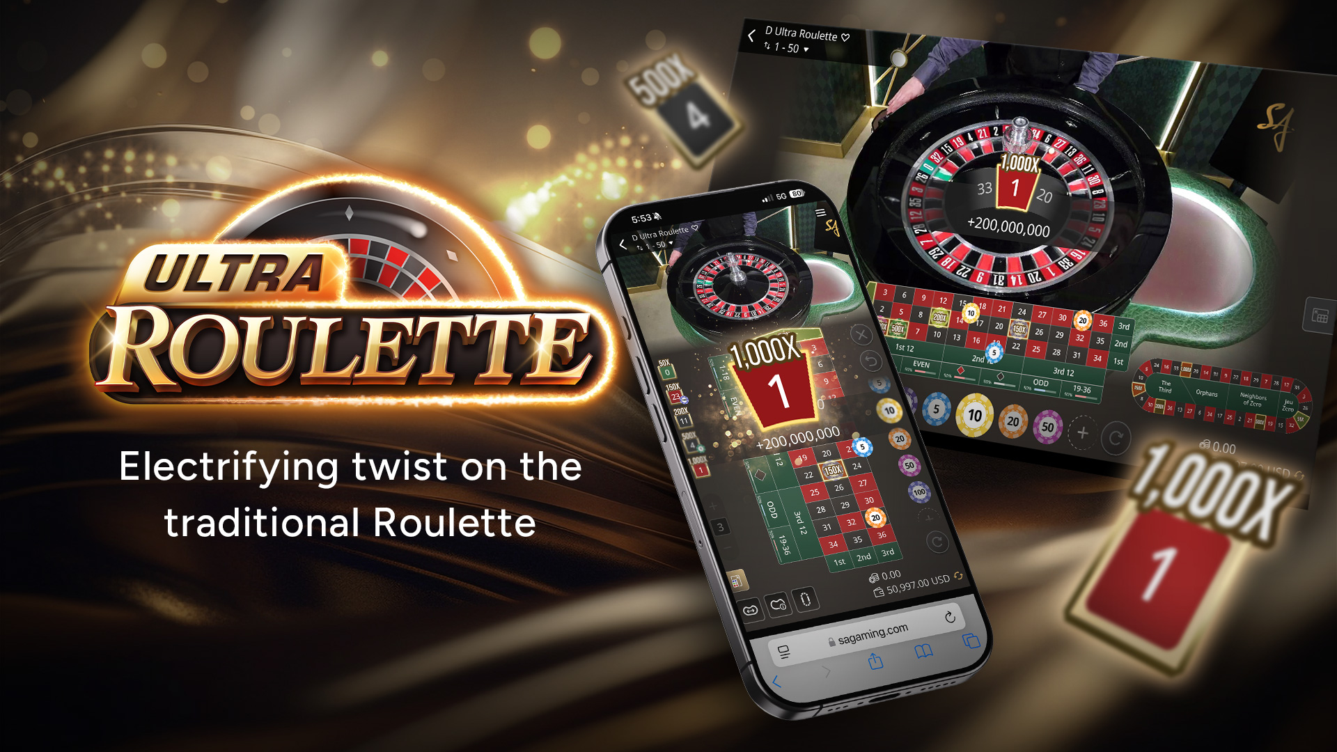 Electrifying twist on the traditional Roulette